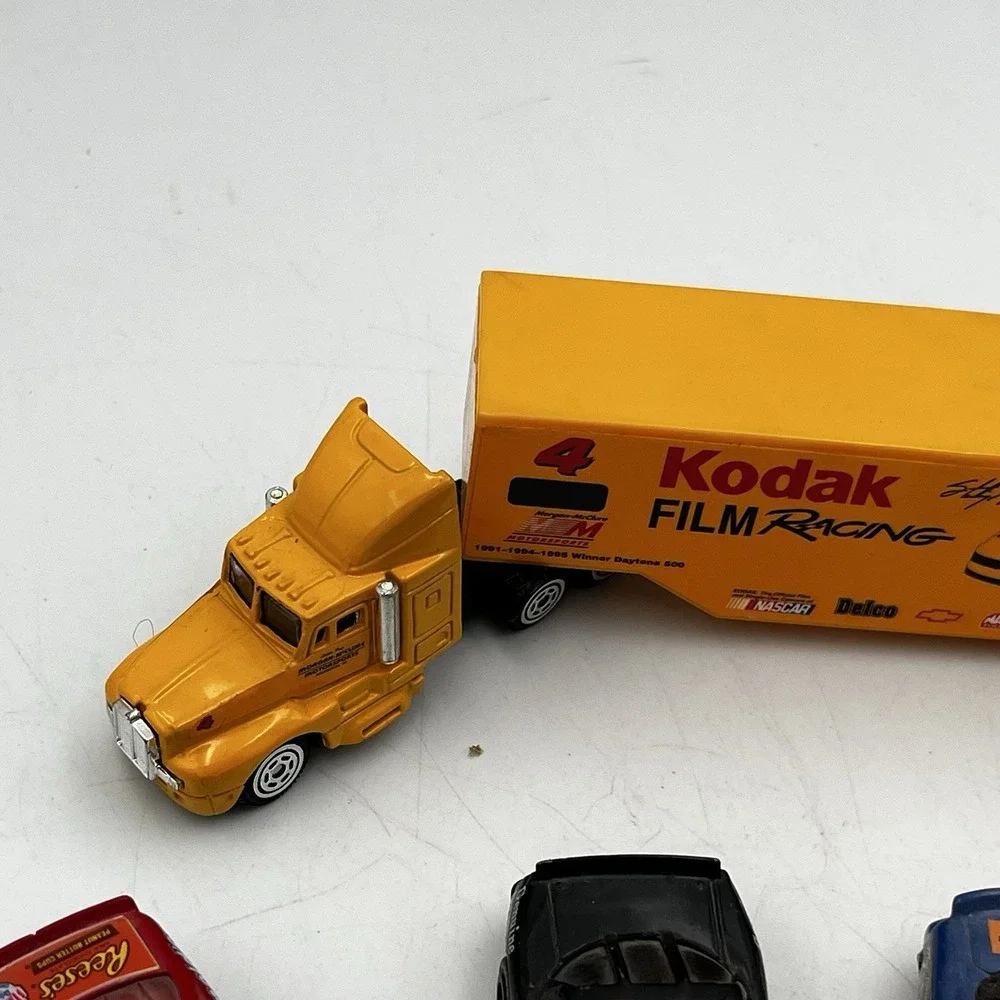 Lot of Die Cast Nascar Cars Mixed McDonalds Semi Truck  Hauler 6 Pieces